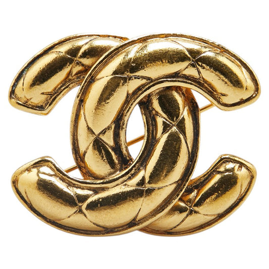 Chanel Coco Mark Gold Plated Brooch