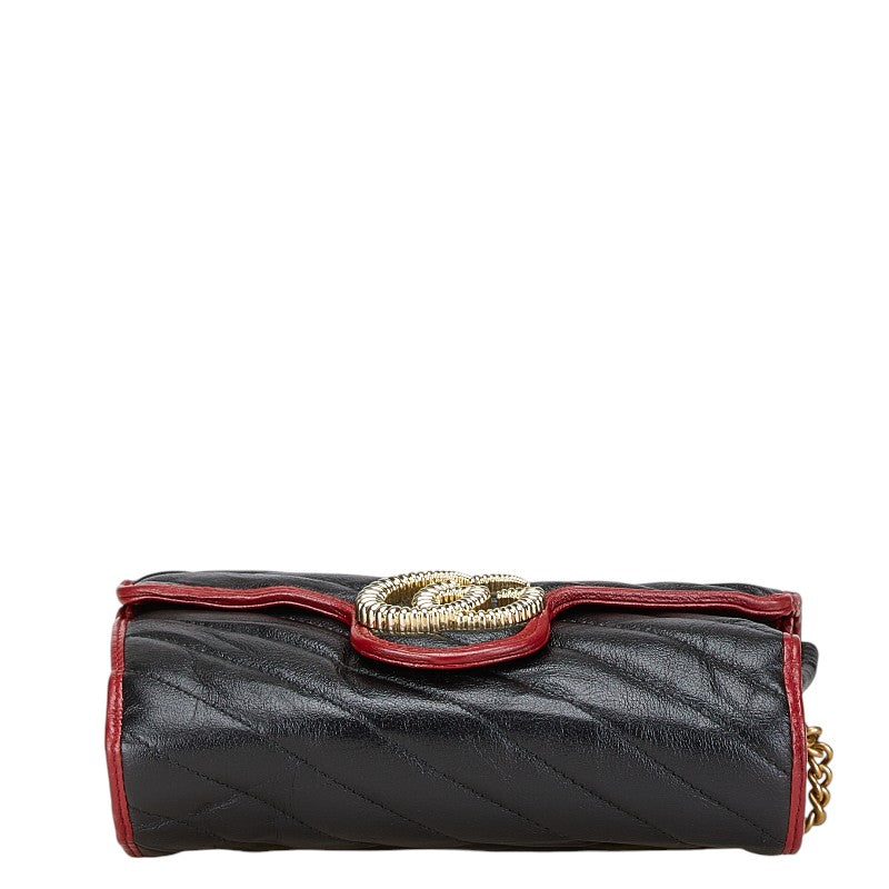 Gucci GG Marmont Leather Chain Shoulder Bag