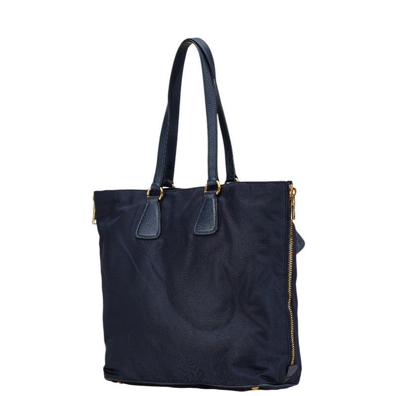 Prada Nylon Leather 2way Tote Bag