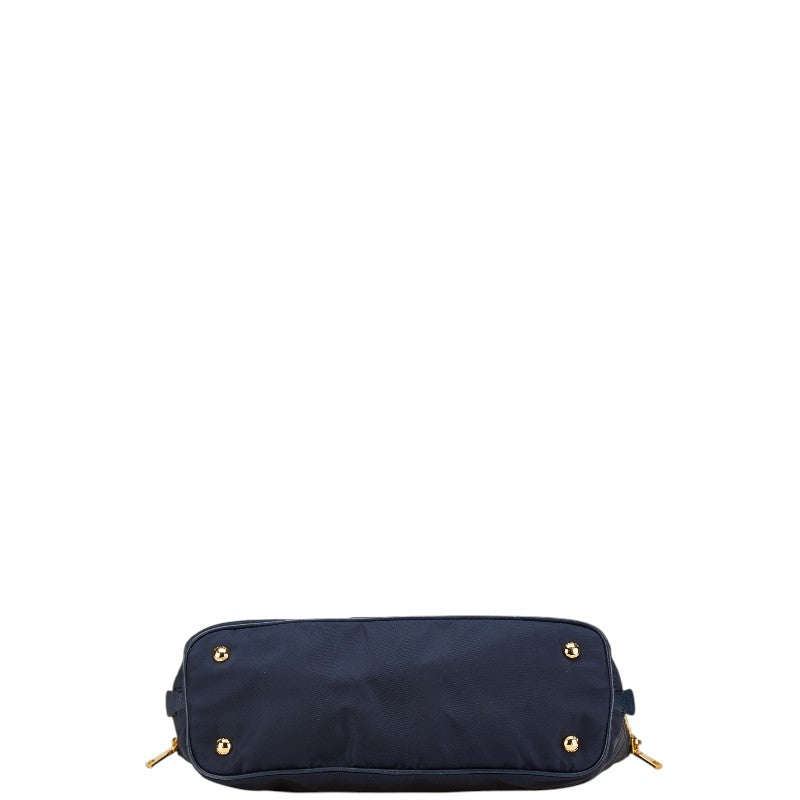 Prada Nylon Leather 2way Tote Bag
