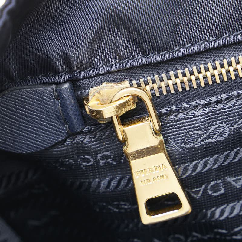 Prada Nylon Leather 2way Tote Bag
