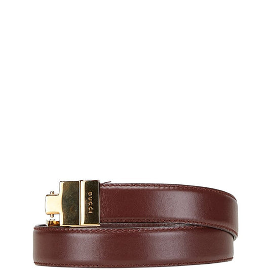 Gucci Logo Leather Belt