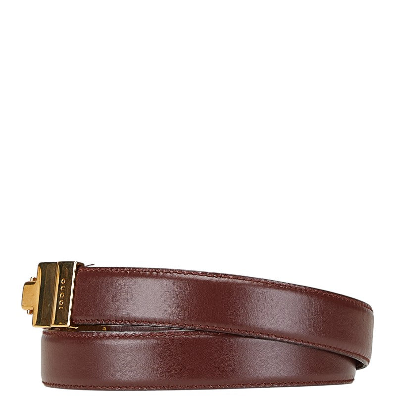 Gucci Logo Leather Belt