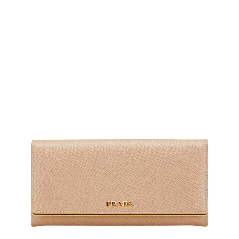 Prada Saffiano Leather Long Wallet