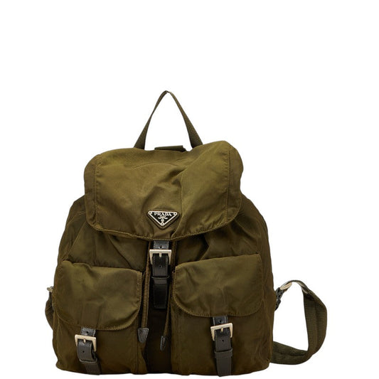 Prada Nylon Leather Backpack