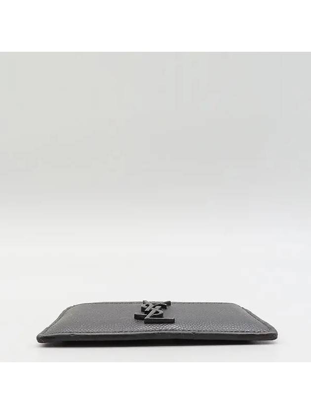 Saint Laurent 485631 Black leather logo card and business holder
