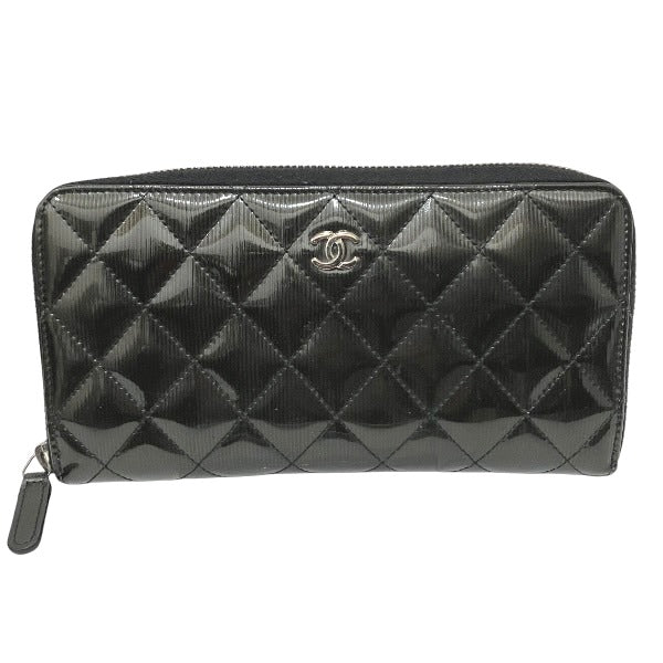 Chanel Matelasse Patent Long Wallet