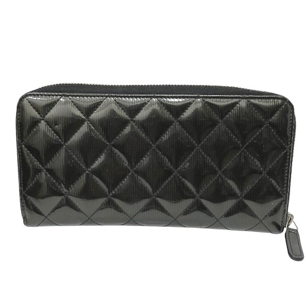 Chanel Matelasse Patent Long Wallet