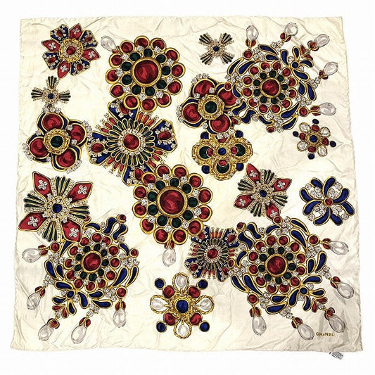 Chanel Silk Jewelry Motif Scarf