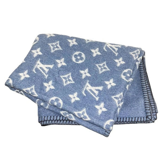 Louis Vuitton Monogram Wool Angora Blanket