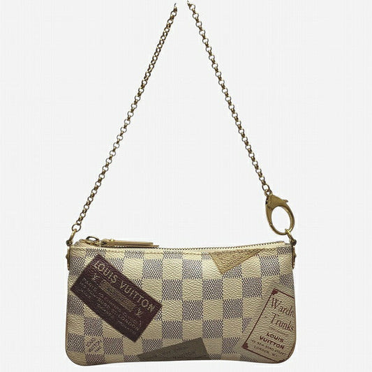 Louis Vuitton Pochette Mila MM Damier Azur Handbag