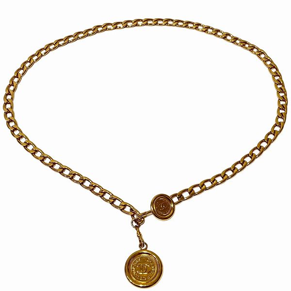 Chanel Vintage Coco Mark Medal Coin Belt