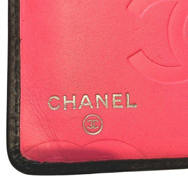 Chanel Cambon Line Leather Long Wallet A26717