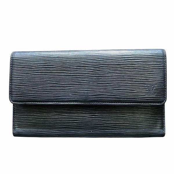 Louis Vuitton Portefeuille Tresor International Epi Long Wallet