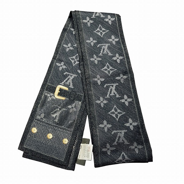 Louis Vuitton Bandeau New Denim Silk Scarf