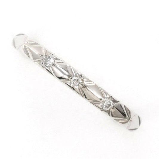 Chanel Matelasse PT950 Platinum Diamond Ring