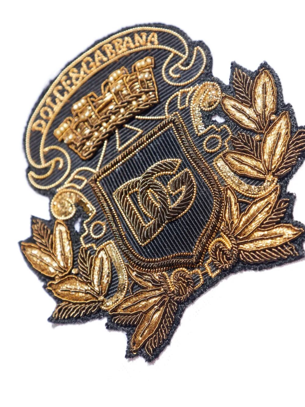 Dolce & Gabbana Men Crest Patch Cotton T-Shirt