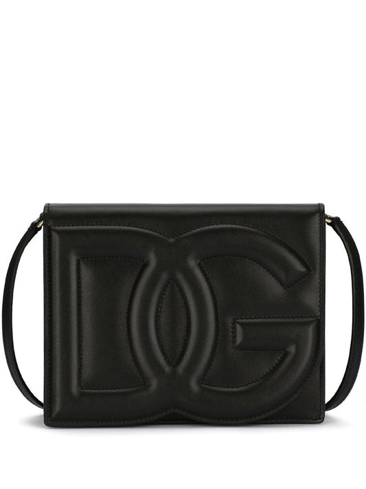 Dolce & Gabbana Women Dg Logo Leather Crossbody Bag