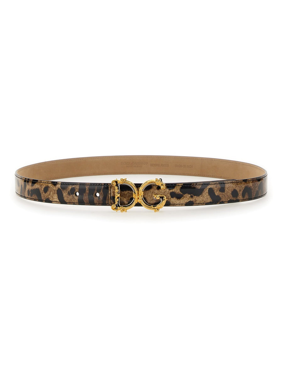 Dolce & Gabbana Women Leopard Print Belt