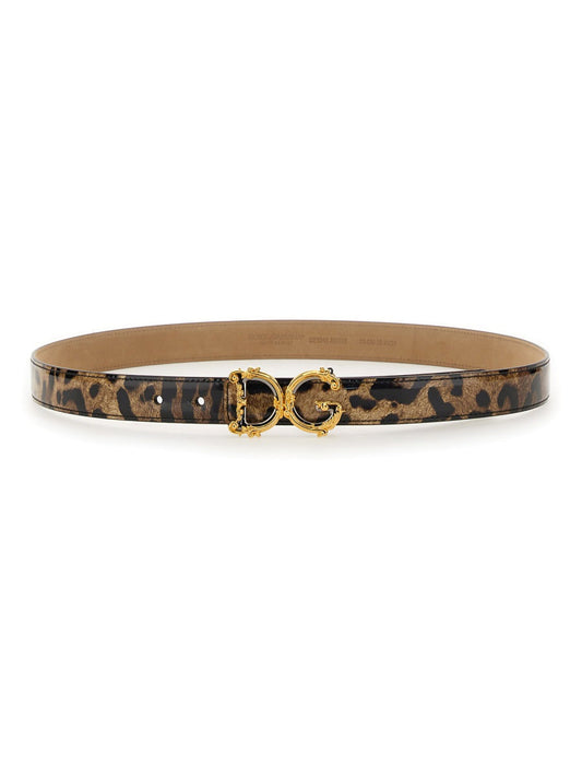 Dolce & Gabbana Women Leopard Print Belt