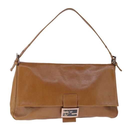 FENDI big Mamma bucket Shoulder Bag Leather Brown 8BR030102836