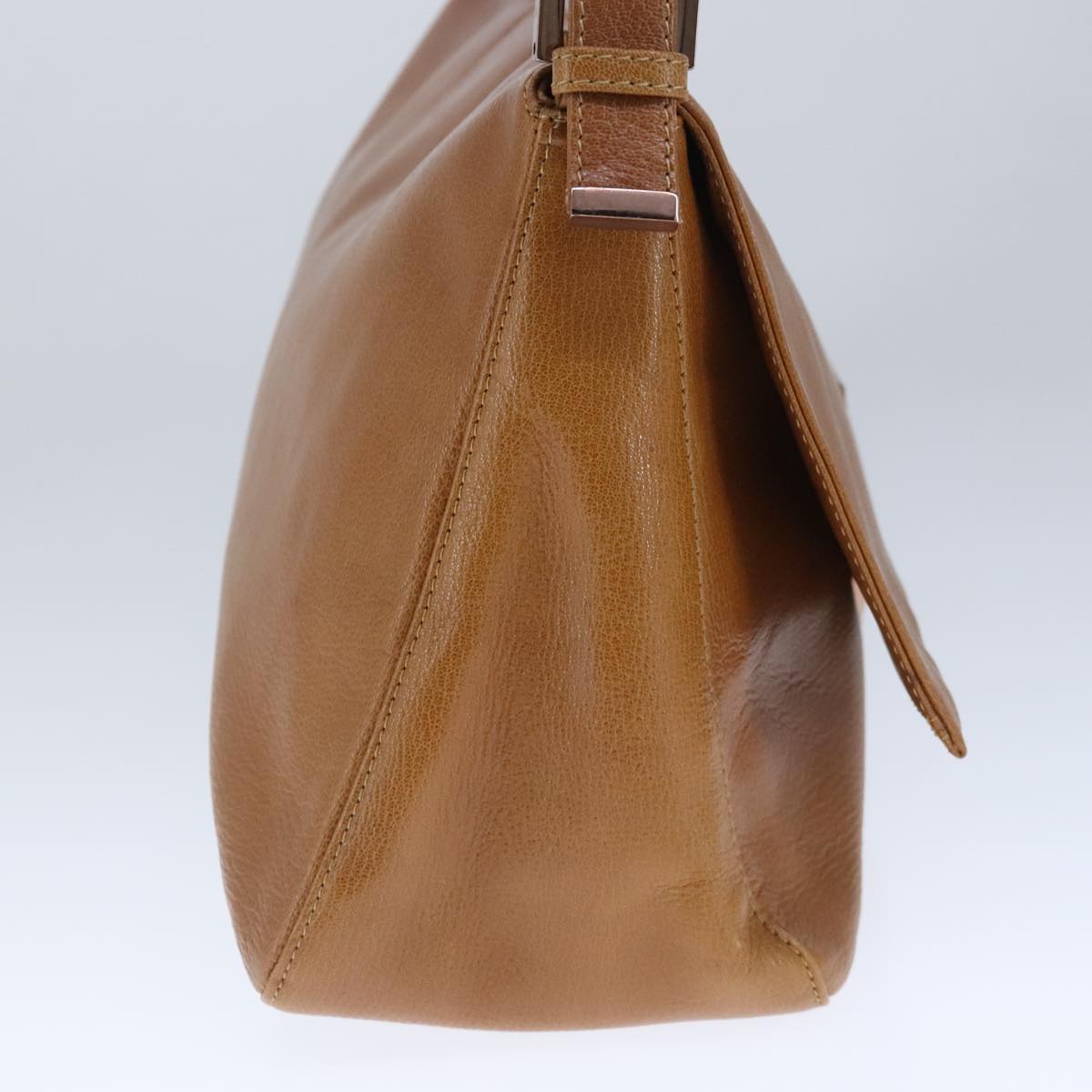 FENDI big Mamma bucket Shoulder Bag Leather Brown 8BR030102836