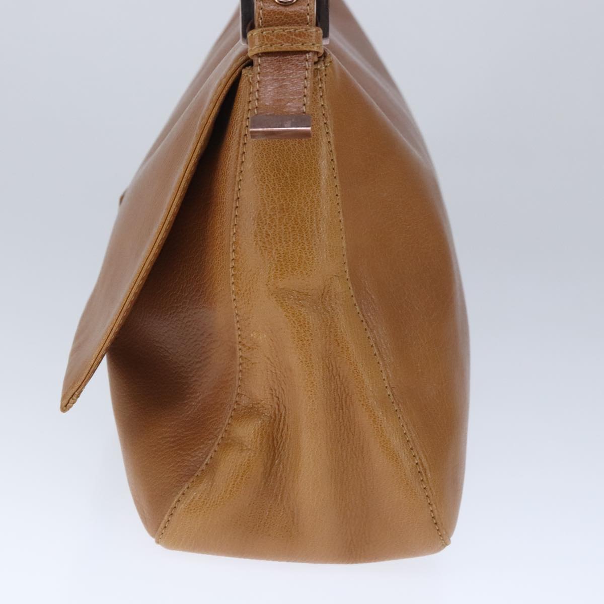 FENDI big Mamma bucket Shoulder Bag Leather Brown 8BR030102836