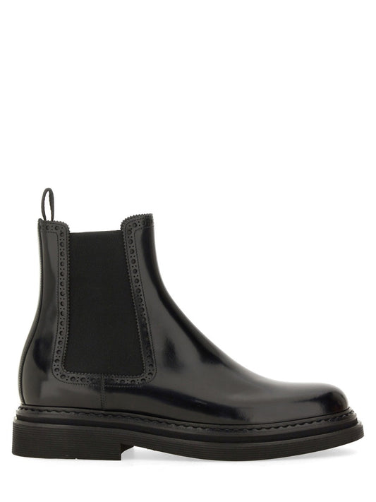 Dolce & Gabbana Men Brushed Leather Boot