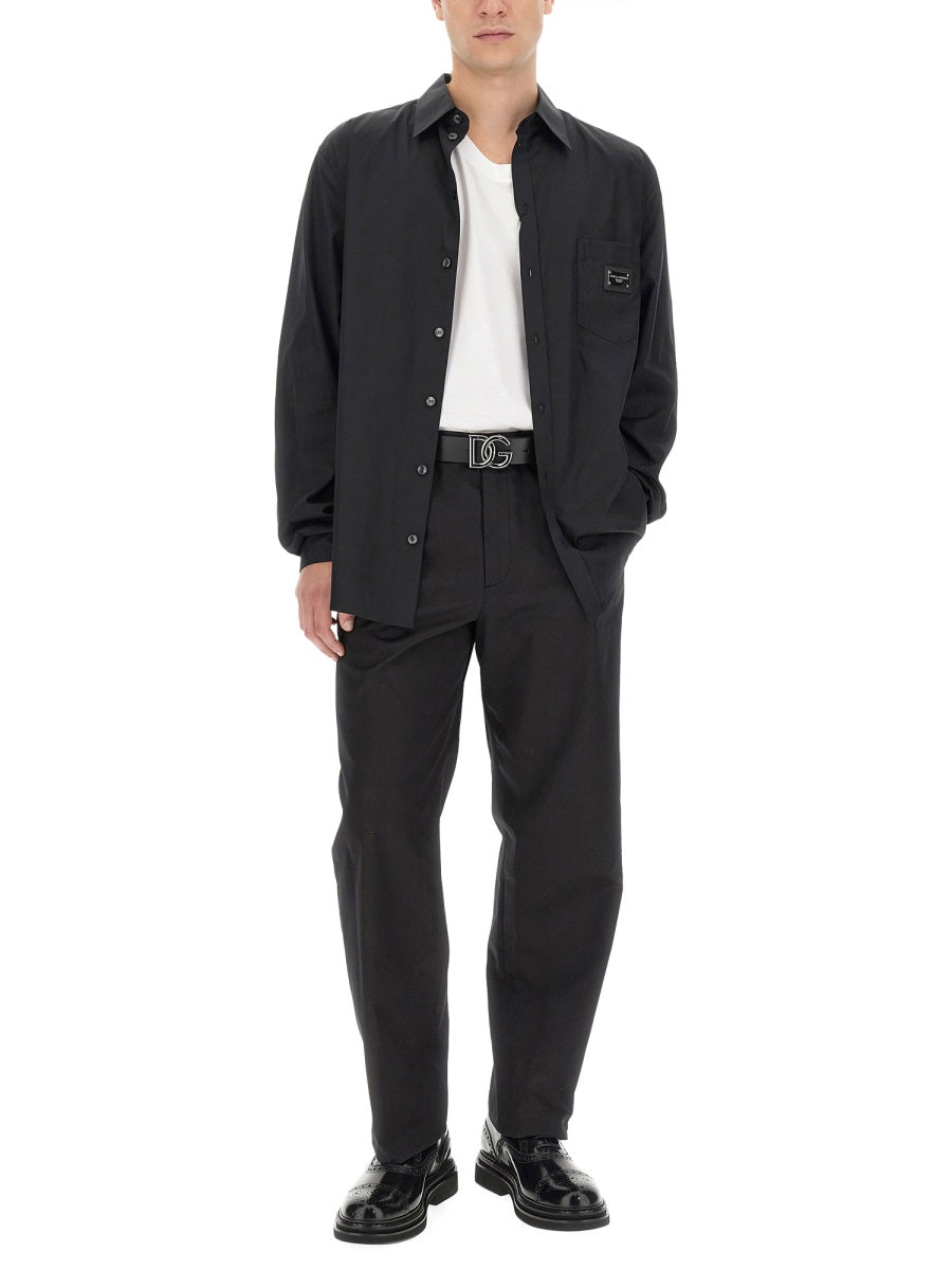Dolce & Gabbana Men Gabardine Pants