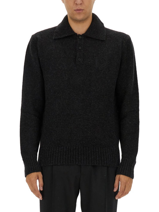Dolce & Gabbana Men Wool Polo.
