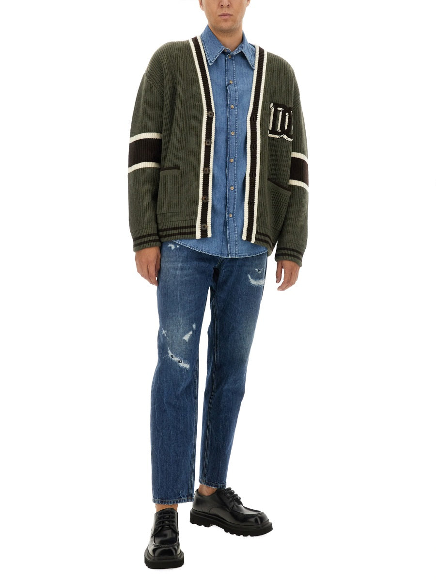 Dolce & Gabbana Men Wool Cardigan