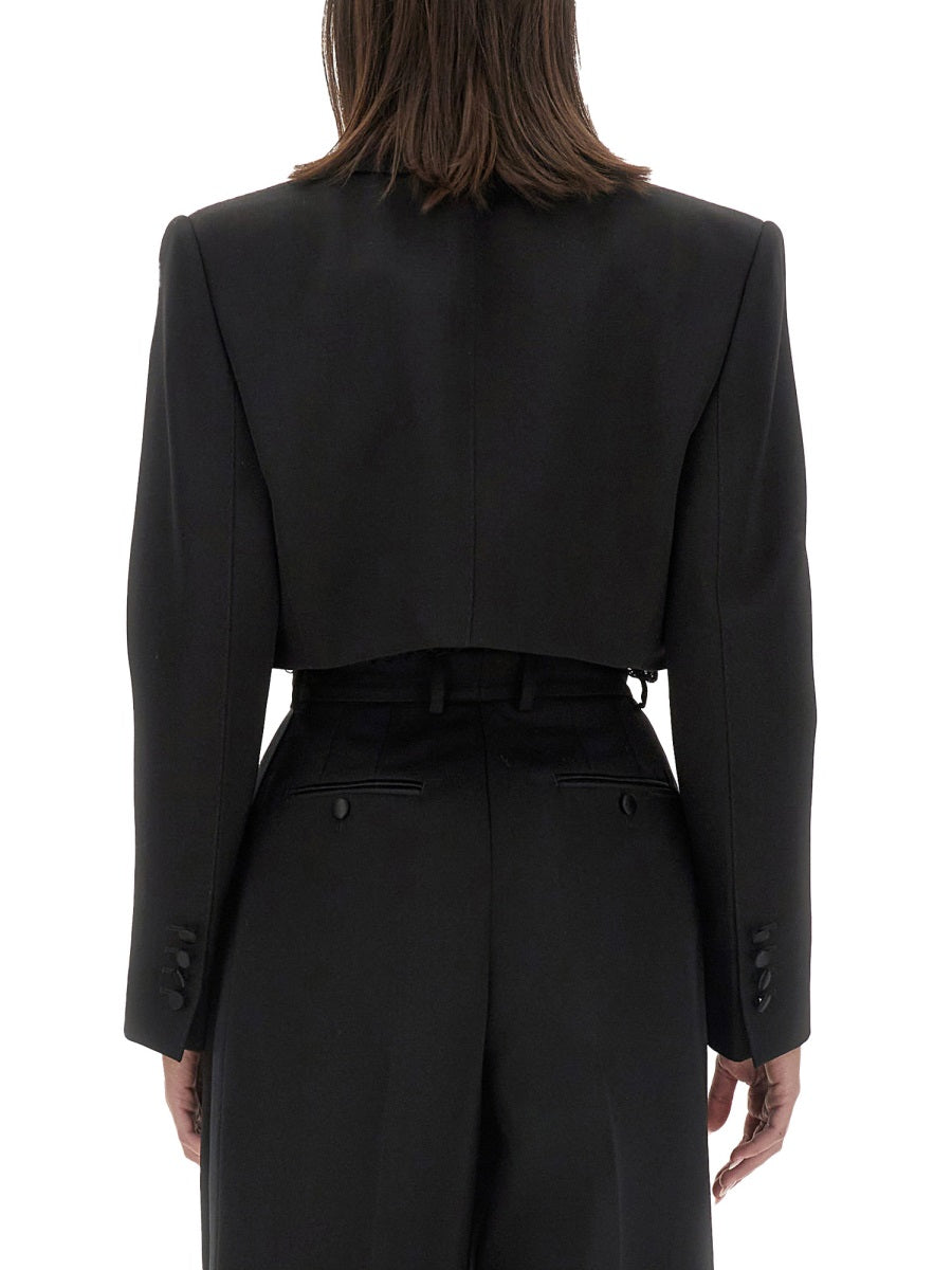 Dolce & Gabbana Women Spencer Wool Gabardine Tuxedo