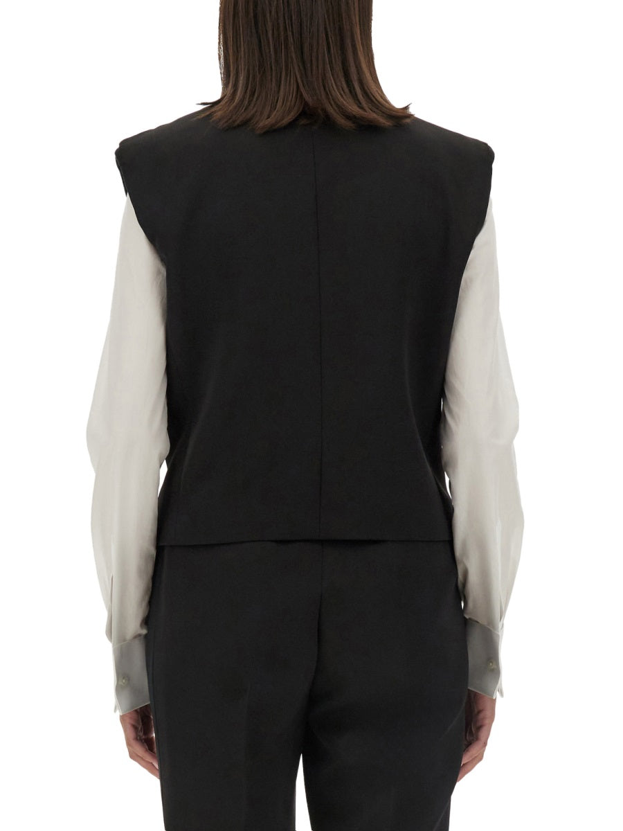 Dolce & Gabbana Women Double-Breasted Sleeveless Jacket