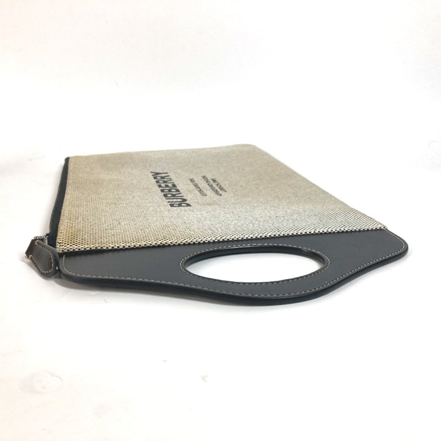 Burberry   Canvas Leather Clutch Bag Handbag ()