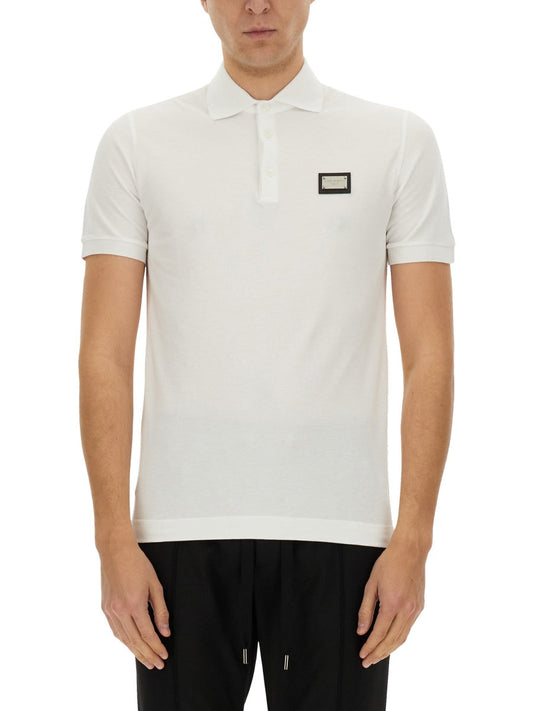 Dolce & Gabbana Men Polo With Logo
