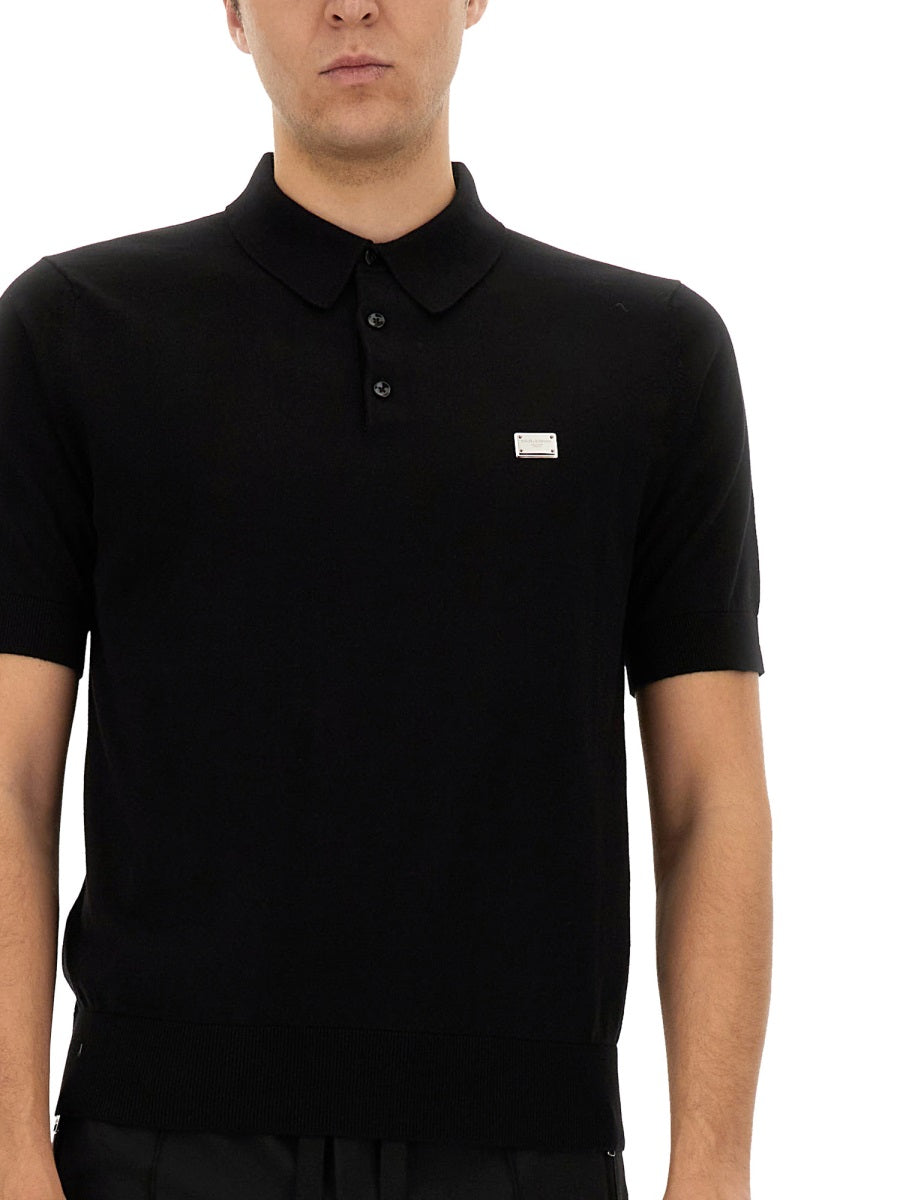 Dolce & Gabbana Men Polo With Logo