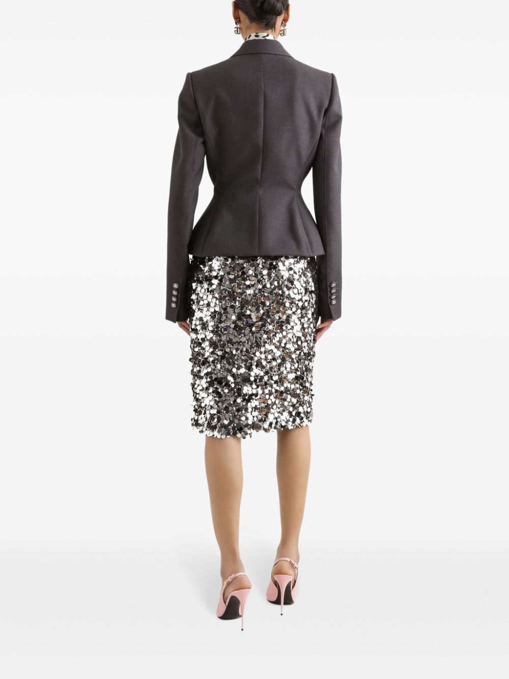 Dolce & Gabbana Women Sequin-Embellished Midi Skirt