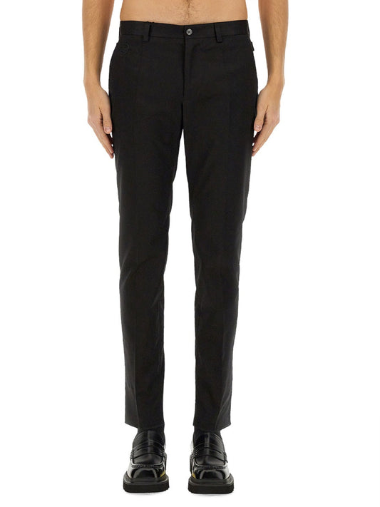 Dolce & Gabbana Men Cotton Tailored Pants