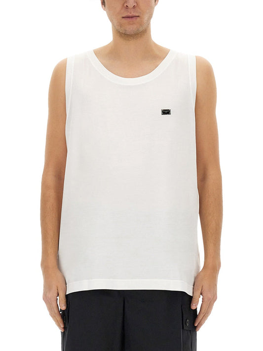 Dolce & Gabbana Men Cotton "Over" Tank Top