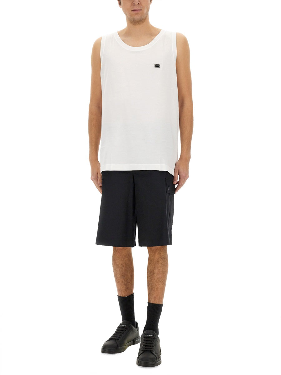 Dolce & Gabbana Men Cotton "Over" Tank Top