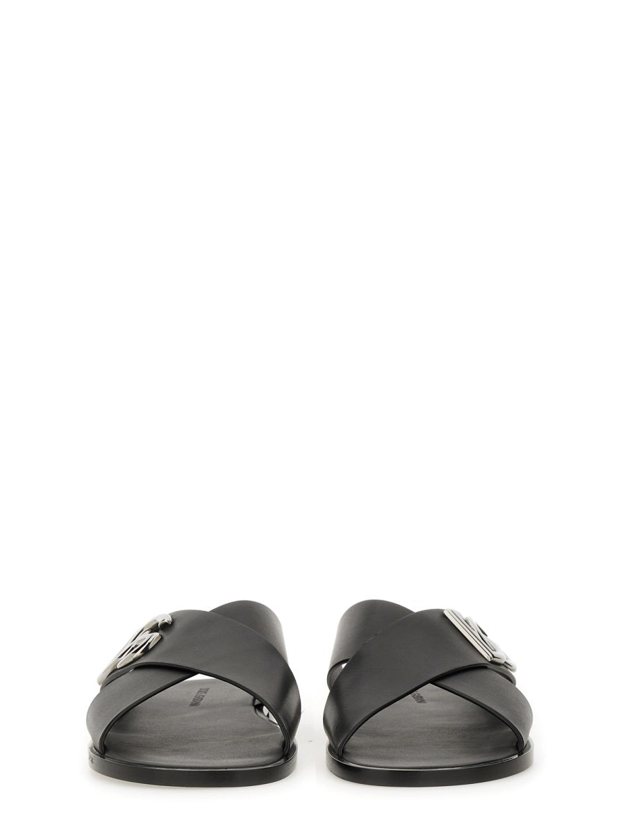 Dolce & Gabbana Men Leather Sandal