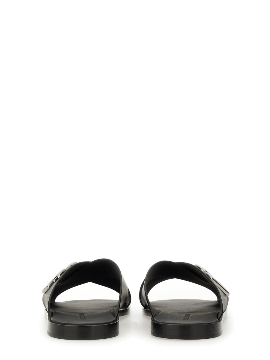 Dolce & Gabbana Men Leather Sandal