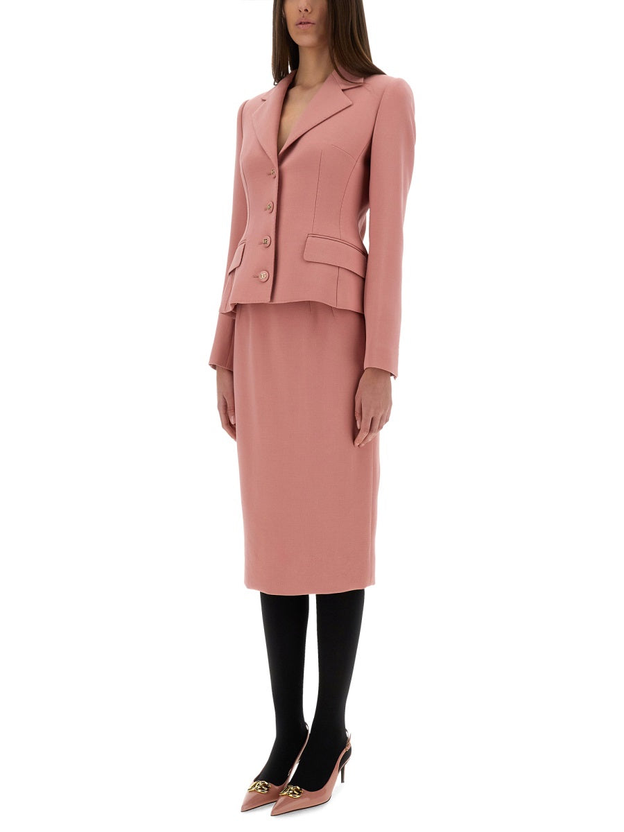 Dolce & Gabbana Women Dg Logo Longuette Pencil Skirt