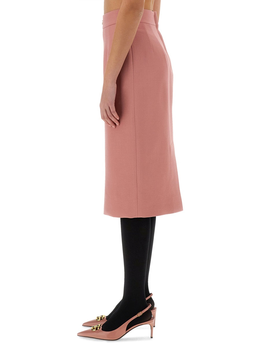 Dolce & Gabbana Women Dg Logo Longuette Pencil Skirt