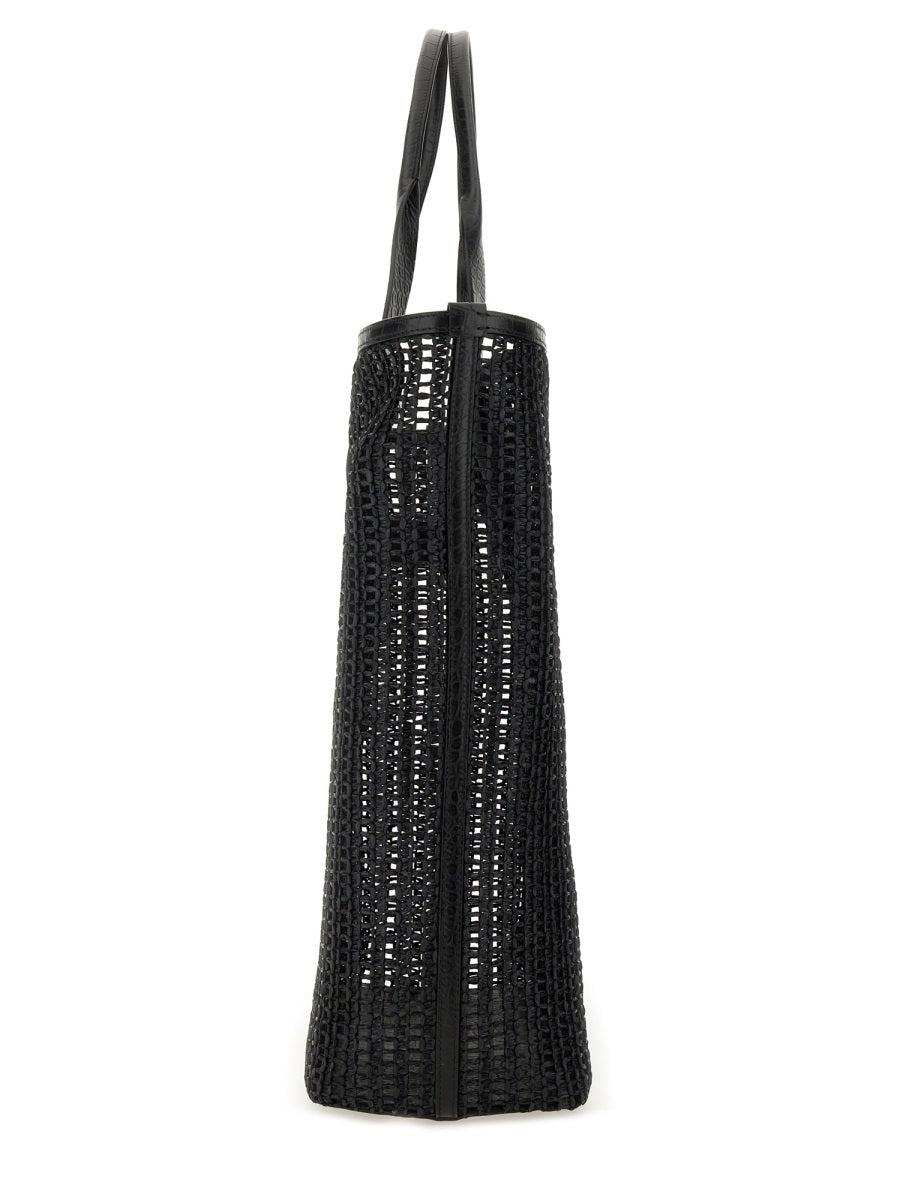Dolce & Gabbana Men Woven Mesh Shopping Bag