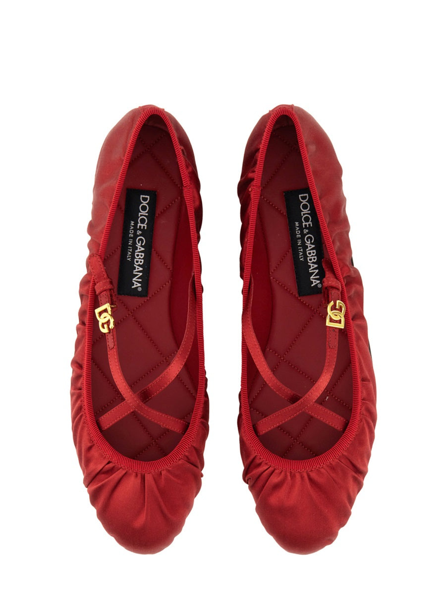 Dolce & Gabbana Women Satin Ballerina