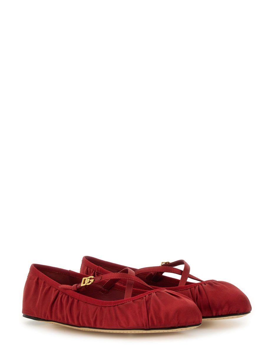 Dolce & Gabbana Women Satin Ballerina