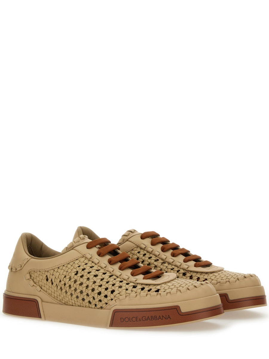 Dolce & Gabbana Men Woven Portofino Sneaker
