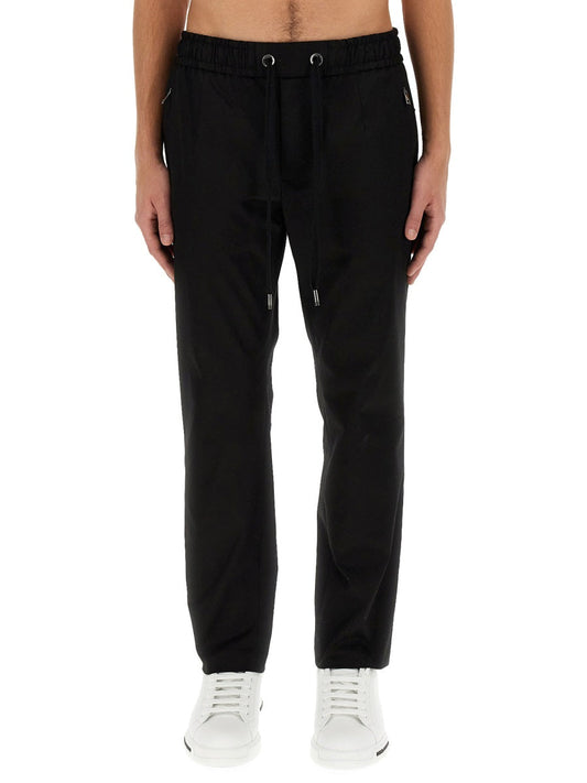 Dolce & Gabbana Men Jogging Pants With Plaque
