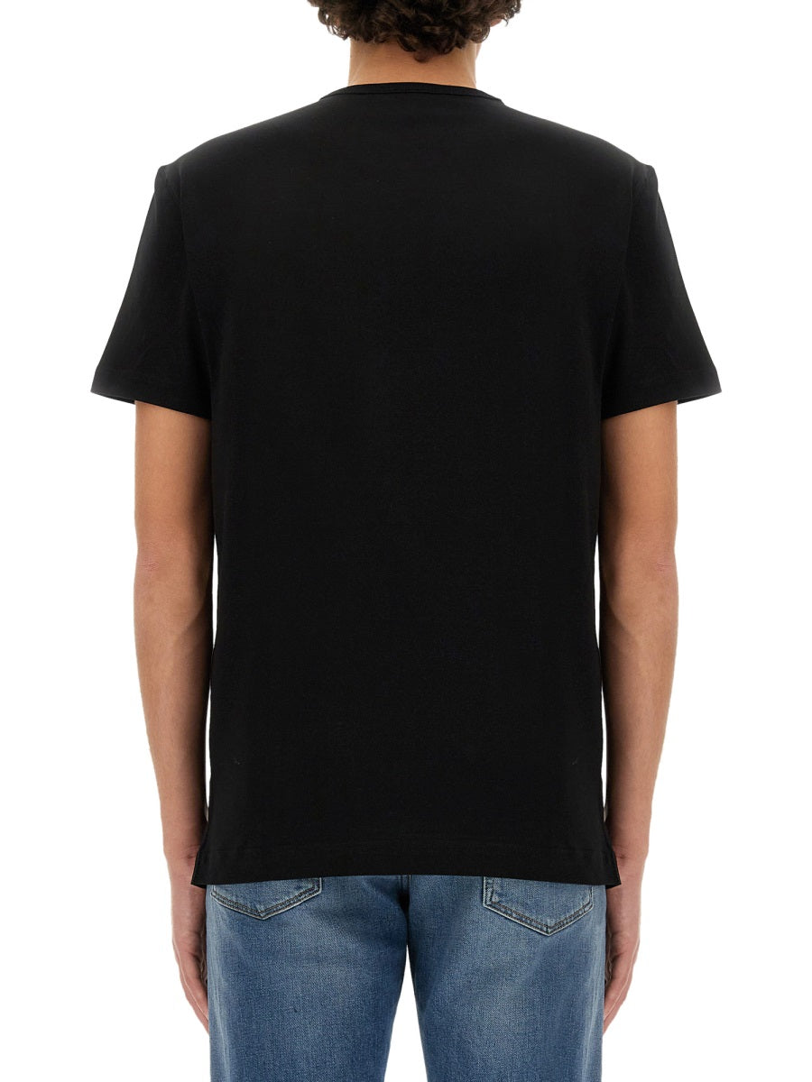 Dolce & Gabbana Men T-Shirt With Logo Plaque